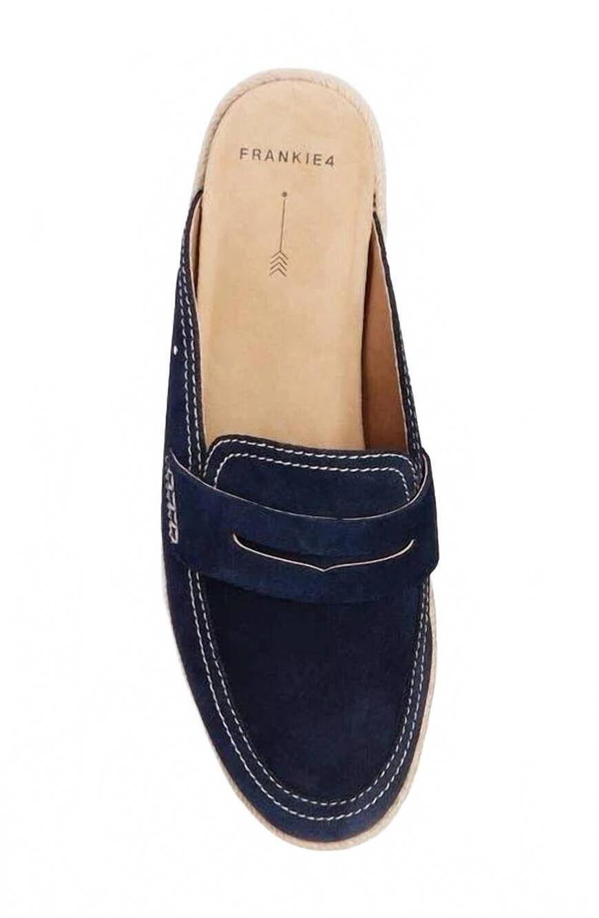 NEW FRANKIE4 women's arlie loafer mule in navy suede